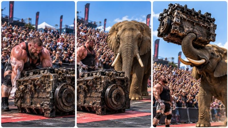 HYPER-REAL ANIMAL VS HUMAN STRONGMAN — IMPOSSIBLE CHALLENGE ENGINE