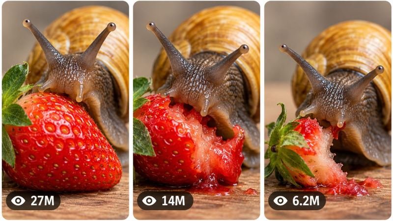 30 Sec GOLDEN GIANT SNAIL MACRO ASMR — ULTRA MASTER CONTENT ENGINE